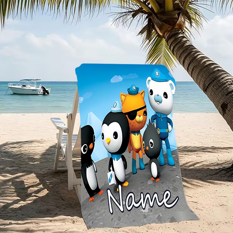 Customizable Personalized Beach Towels Octonauts Themed designs.Suitable for the Beach, Yoga, Sports;ideal As Beach Accessories