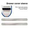 2Pcs Stainless Steel Drawer Cap Slip-in Design Secure Fit Cabinet Doors Drawers Cover Kitchen Cabinet Protector Strips