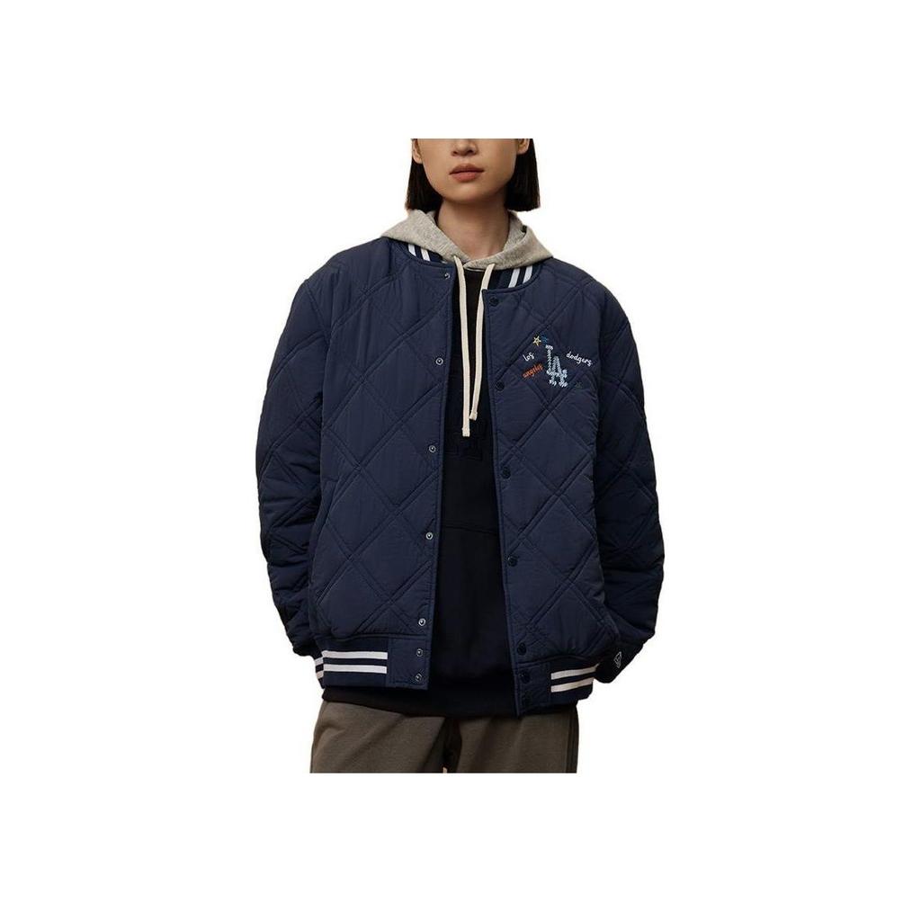 New Era X MLB Collaboration FW23 MLB Collegiate Style Los Angeles Dodgers Casual Hand-Painted Embroidered Warm Jacket Unisex jackets 13789121