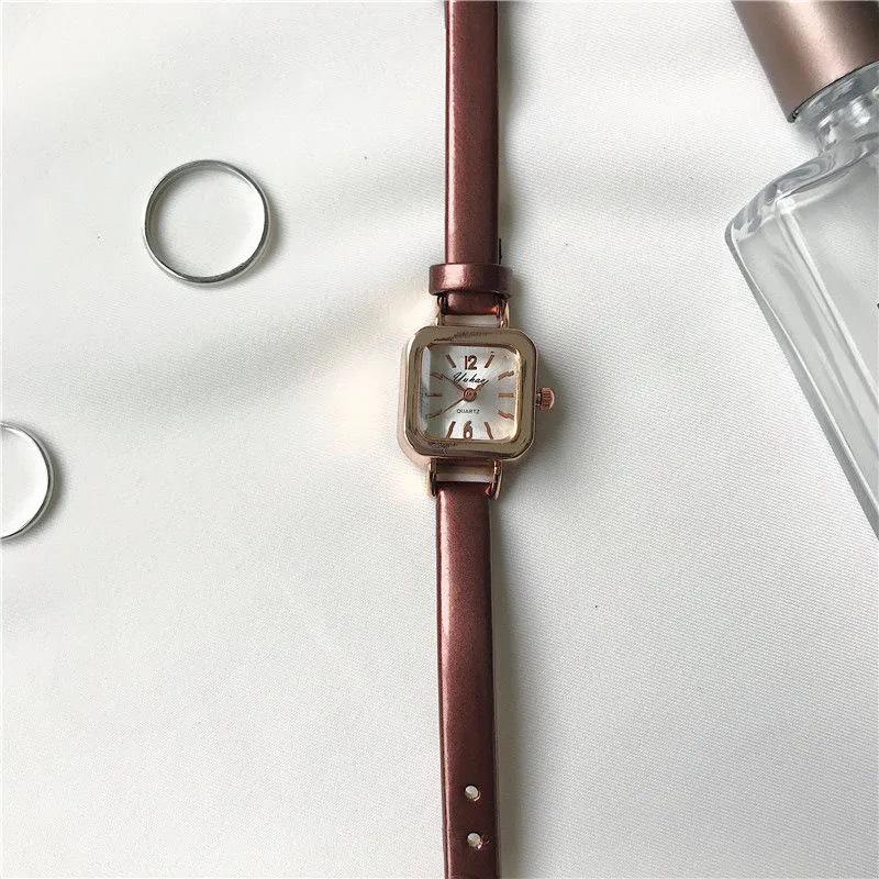 Dameklokke i koreansk Harajuku-stil, søt Mori-jente - Liten urskive, enkelt utseende