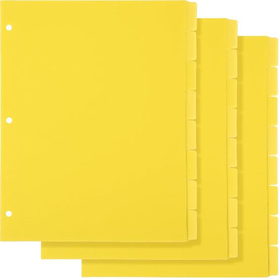3 Sets 8 Tab Blue Binder Dividers for 3 Ring Binders 8.5 x 11 Inch Binder Dividers with 3 Hole Punched Page Dividers Sturdy Binder Index Dividers for