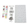 Silikonform-Set    Wiederverwendbare Quastenanhänger Silberne Hörnadeln Werkzeuge für Resin Art C