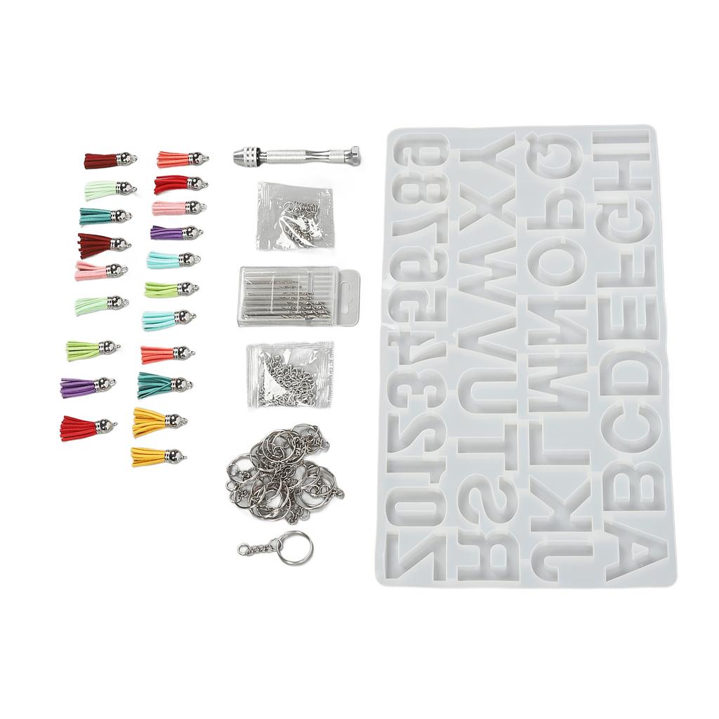 Silikonform-Set    Wiederverwendbare Quastenanhänger Silberne Hörnadeln Werkzeuge für Resin Art C