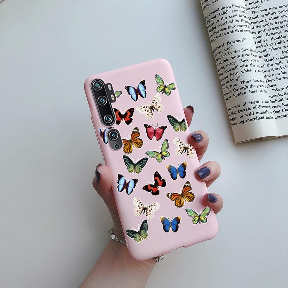 Love Heart Sunflower Case for Xiaomi Mi Note 10 Pro Case Bumper Silicone Back Cover for Xiomi Xiaomi Mi Note 10 Note10 Pro Case