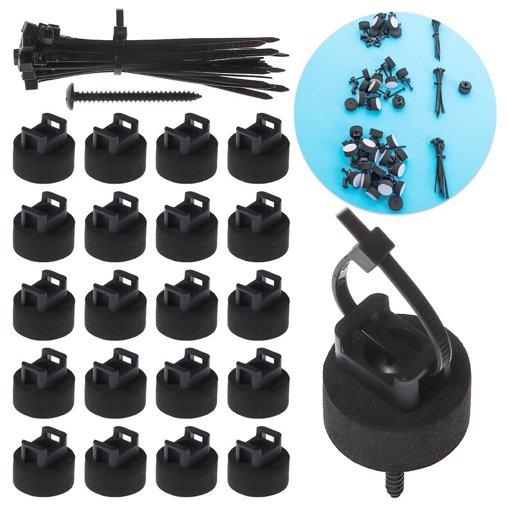 12/15/20Pcs Self-Locking Zip Tie Holders Heavy Duty Wire Mount Base  Electrical Supplies