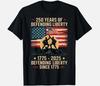 250th Anniversary America 250th Birthday US Flag Unisex T-Shirt