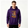Men's Pullover Hoodie, Vintage Knight Donor Print Casual Sweatshirt Long Sleeve Comfy Hooded Top for Daily Wear