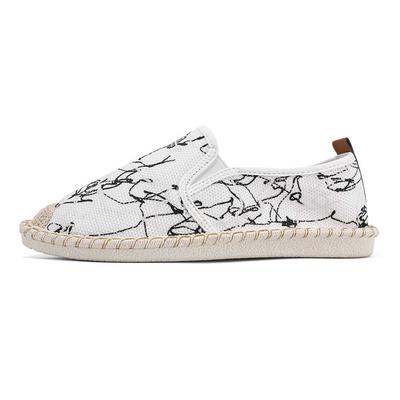 Straw Soft Bottom 44 Men's Shoes Woven White Flats Sneakers Black Men Sport Athletic Vip From Famous Brands 0 Low Cost