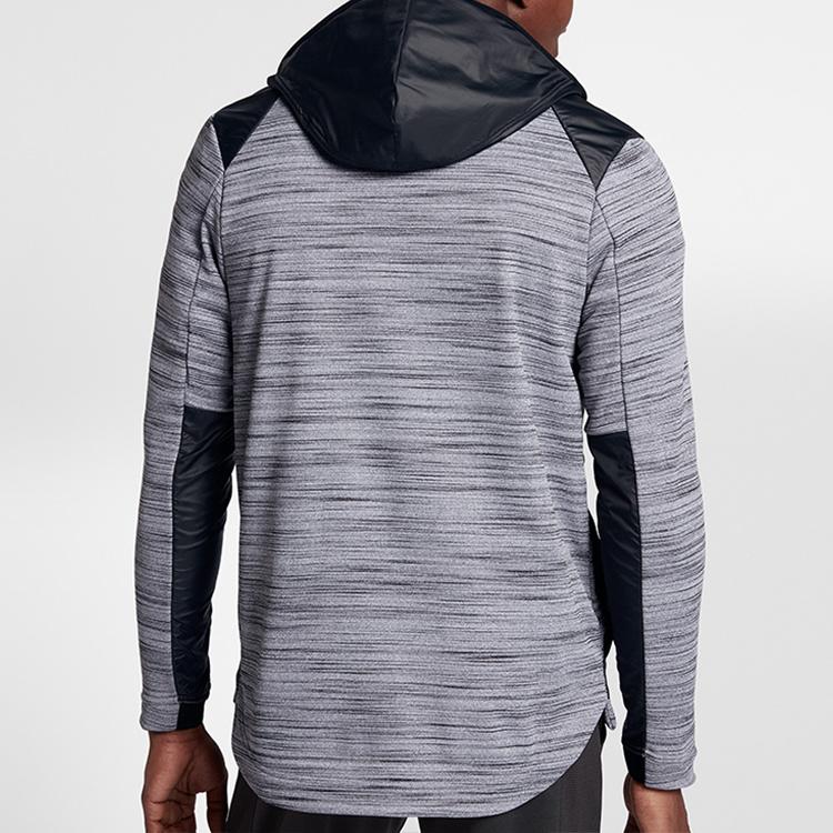 Nike Full-Length Zip-Up Basketball Hoodie Jacket Men Outerwear Black 857045-010