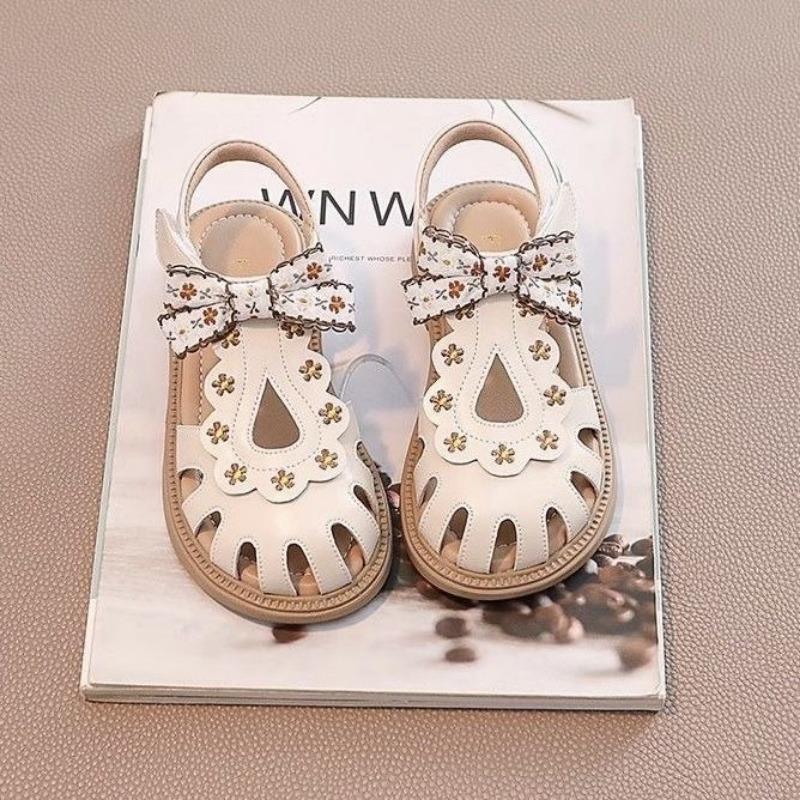 Dětské princeznovské sandály se skládacími špičkami pro letní plážové boty s měkkou podrážkou Brodící boty
