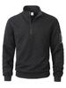Men's Tactical Fleece Stand Collar Plaid Zipper Hoodie Jacket