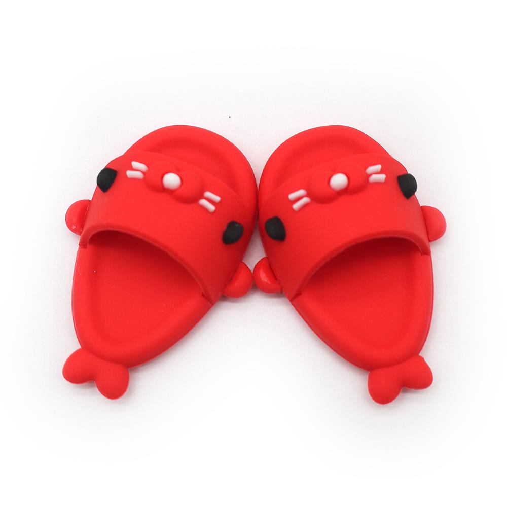 17cm Labubu Cute Shark Slippers for Blythe Doll, 1/8BJD, 17cm Vinyl Dolls Korea Kpop Exo DIY Girls Gift Labubu Doll Accessories