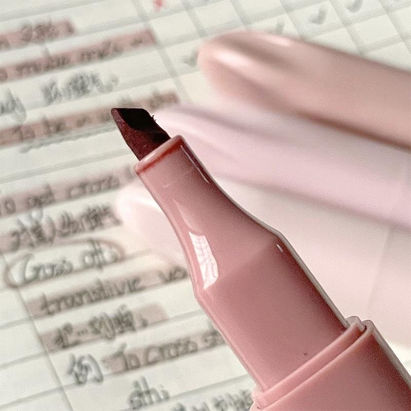 4pcs Morandi Color Dream Pastel Highlighter Pens Set Soft Tip Oblique Marker Liner for Drawing And Painting