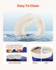 Pottery Wheel, 14 in Ceramic Wheel Forming Machine, 60-300 RPM Adjustable Speed with Foot Pedal Control, Detachable Basin, Adjustable Lift Leg,