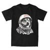 CCCP Rusia Laika Space Urss Astronauta Dog T-Shirt Men First dog in Space Cotton T-Shirts Summer O-Neck Tees Oversized Clothing