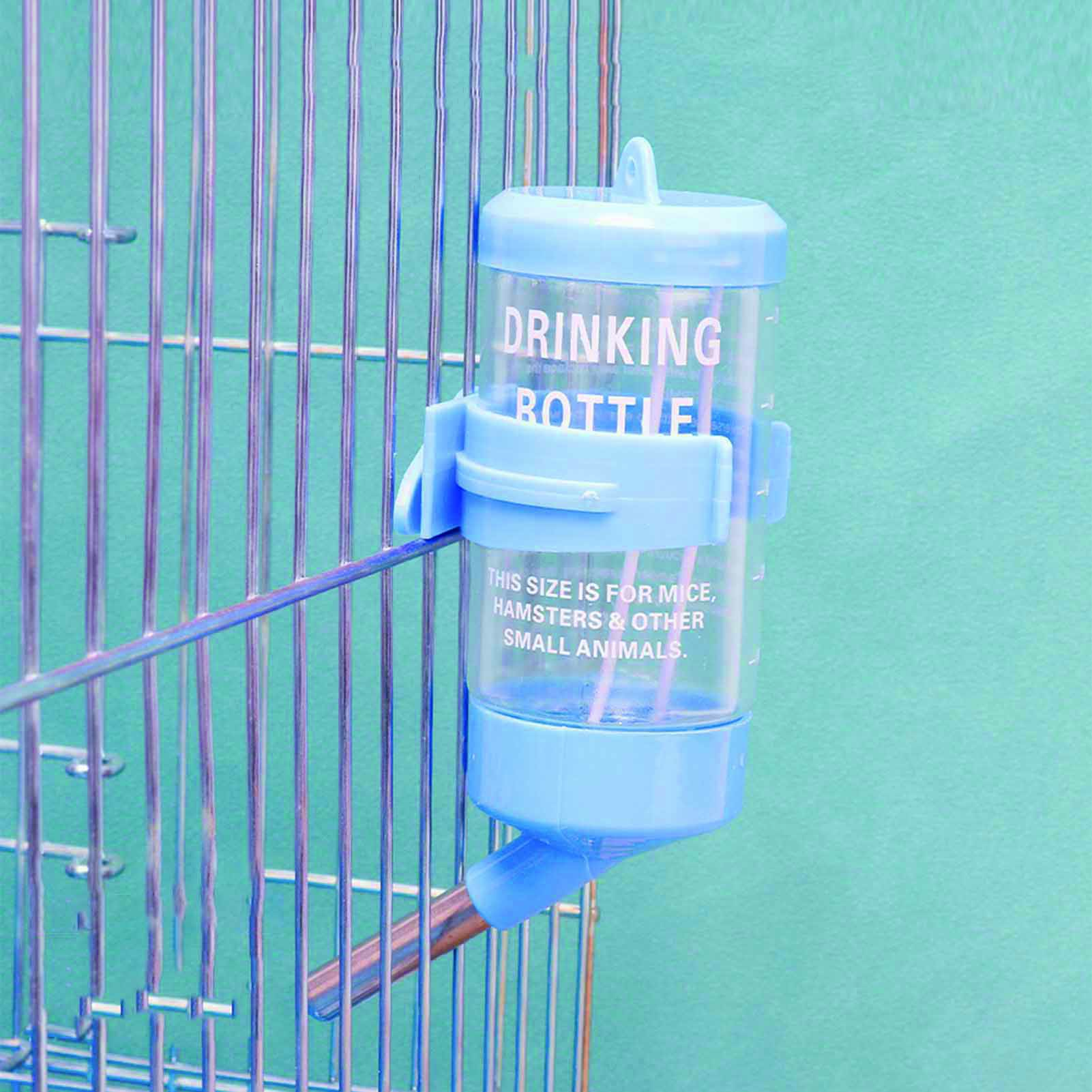 Пластиковая поилка для хомяка, диспенсер, кормушка, подвесная поилка для домашних животных для морских свинок/хомяков/кроликов/хорьков 80ML