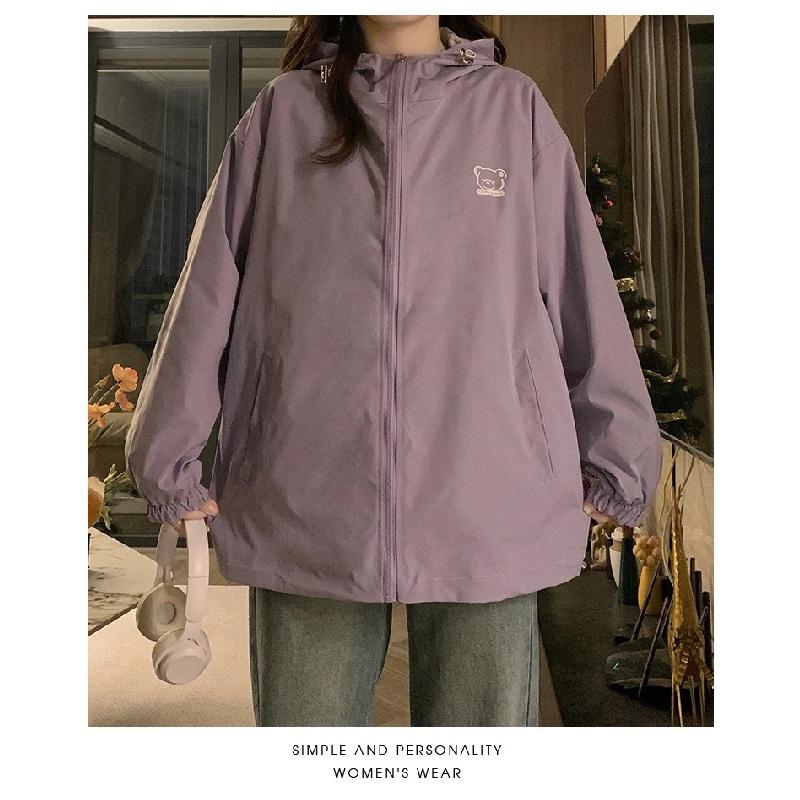Girl in a reversible jacket2026New Spring and Autumn Thin Casual Jacket, Windbreaker