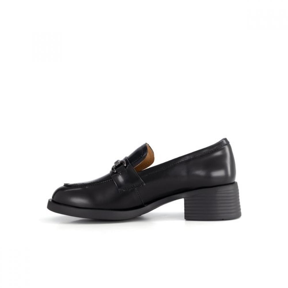 Daks Women S Chunky Loafer Buckle Decoration Semi dreSS 5cm drS627ka10  Black 