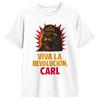 Vintage T-shirt Letni Crawler Lochów Carl Viva La Revolucion Koszulki Modowe Bawełniany T-shirt dla Unisex Codzienne Koszulki z Krótkim Rękawem