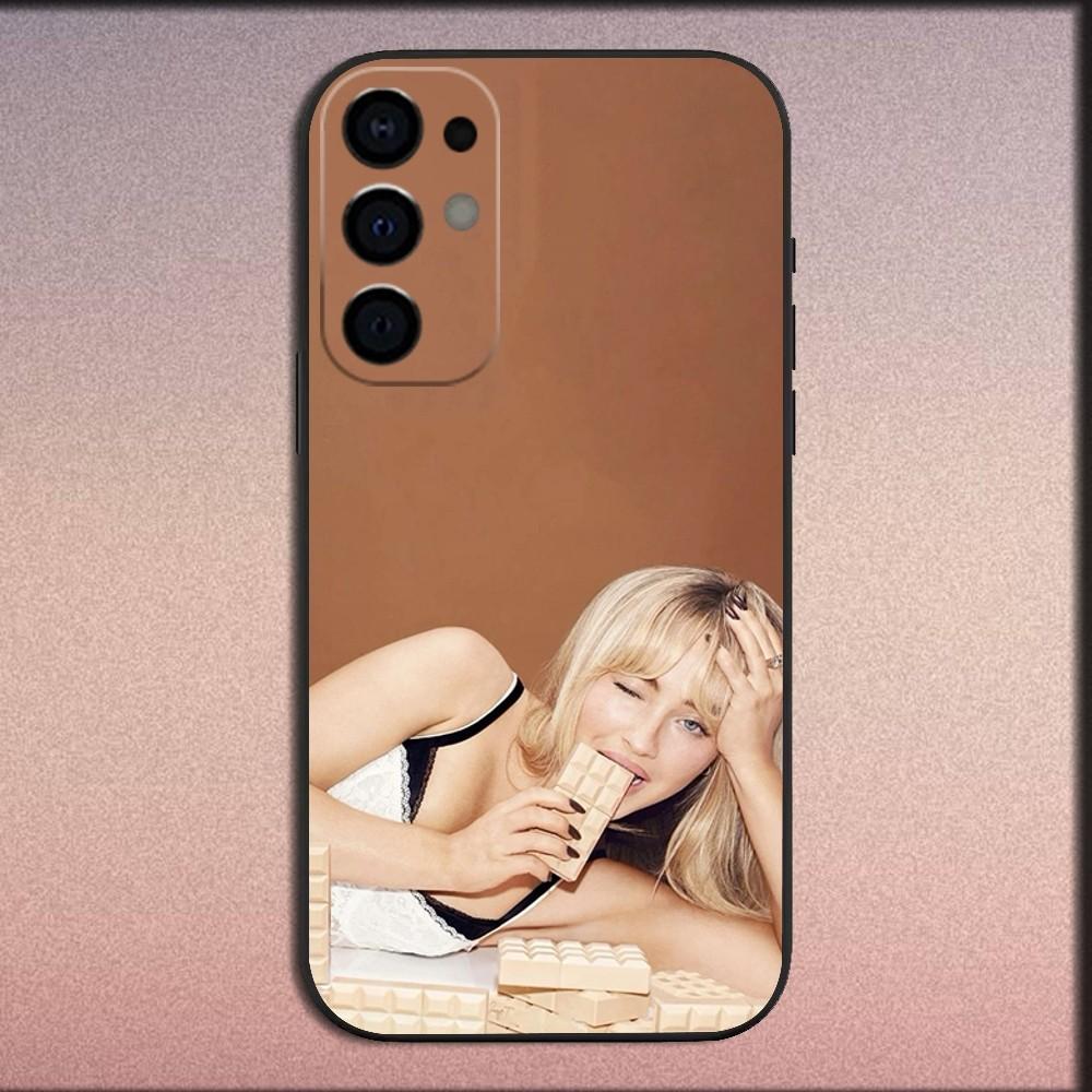 Singer S-Sabrina Carpenter Phone Case For Samsung S25,S24,S21,S22,S23,S30,Ultra,S20,Plus,Fe,Lite,Note,10,9,5G Black Soft Cover
