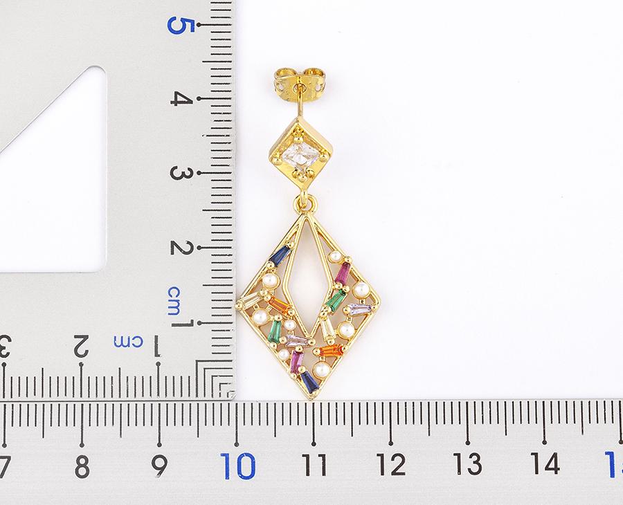 Nidin Japan and Korea New Fashion Long Drop Earrings Inlaid Zircon Pearl Shiny Temperament Ear Jewelry Anniversary Party Gifts