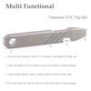 Hamans Titanium EDC Prybar Bottle Opener Mini Crowbar Portable EDC Tool Multi-Tool Multi-Function