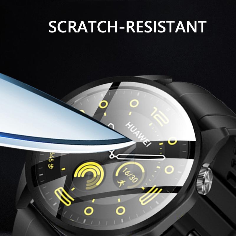 Protective Case for Huawei Watch GT 4 46mm/41mm Accessories Full Coverage Bumper Screen Tempered Protector Gt4 46mm 41mm Cover