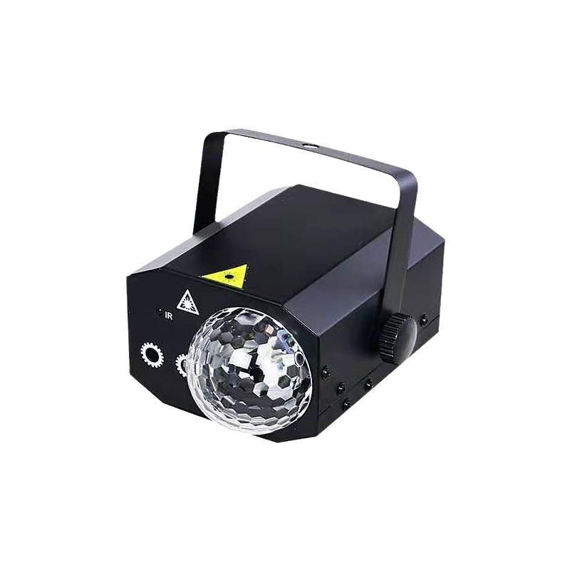 Seven-Color Sound-Activated Rotating Stage Laser LED Magic Ball for Parties & KTV Atmosphere.