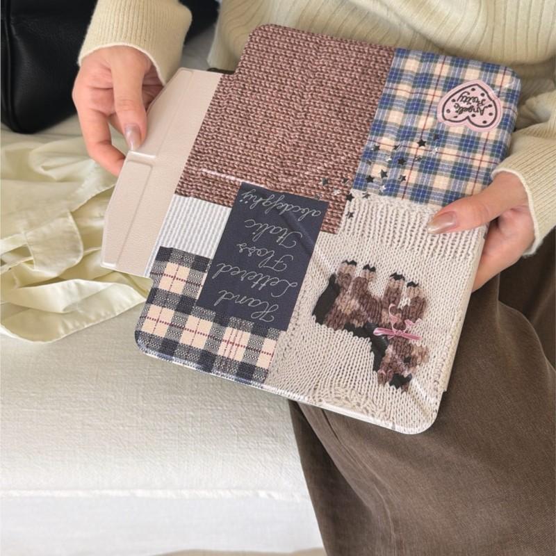 Little Horse Weaving with Pen Slot Tablet Case for Ipad Air 3th 4th 5th 6th 7th Pro Air 2025 2024 11" 12.9"13"10.2"10.5"10.9"