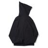 Men Hoodie Coat Hooded Solid Color Long Sleeves Zipper Cardigan Warm Hip Hop Plus Size Loose Men Fall Cloak for Street