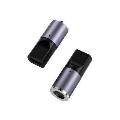 2Pcs Type-C to DC Magnetic PD Trigger Cable 100W, Laptop Charging Power Cord Magnetic Connector for Notebook Computer