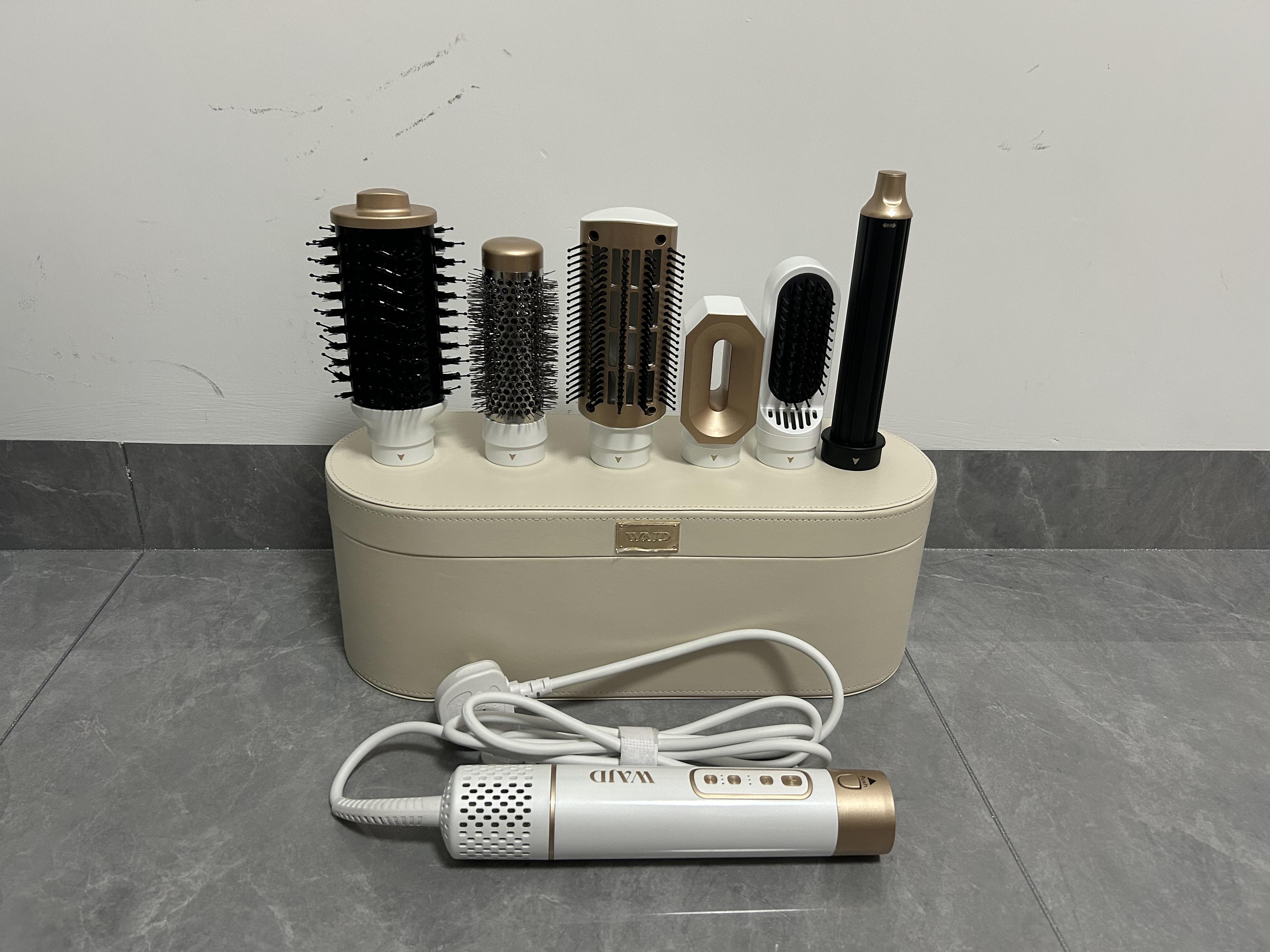 Brand 6 in 1 1200W High Speed Ionic Hair Dryer Brush Multi-Function for Hotel Travel & Outdoor Use in Stock UK Plug&220-240V слоновая кость