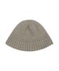 Bajal Monogram Label Wool Knit Bucket Hat Mocha