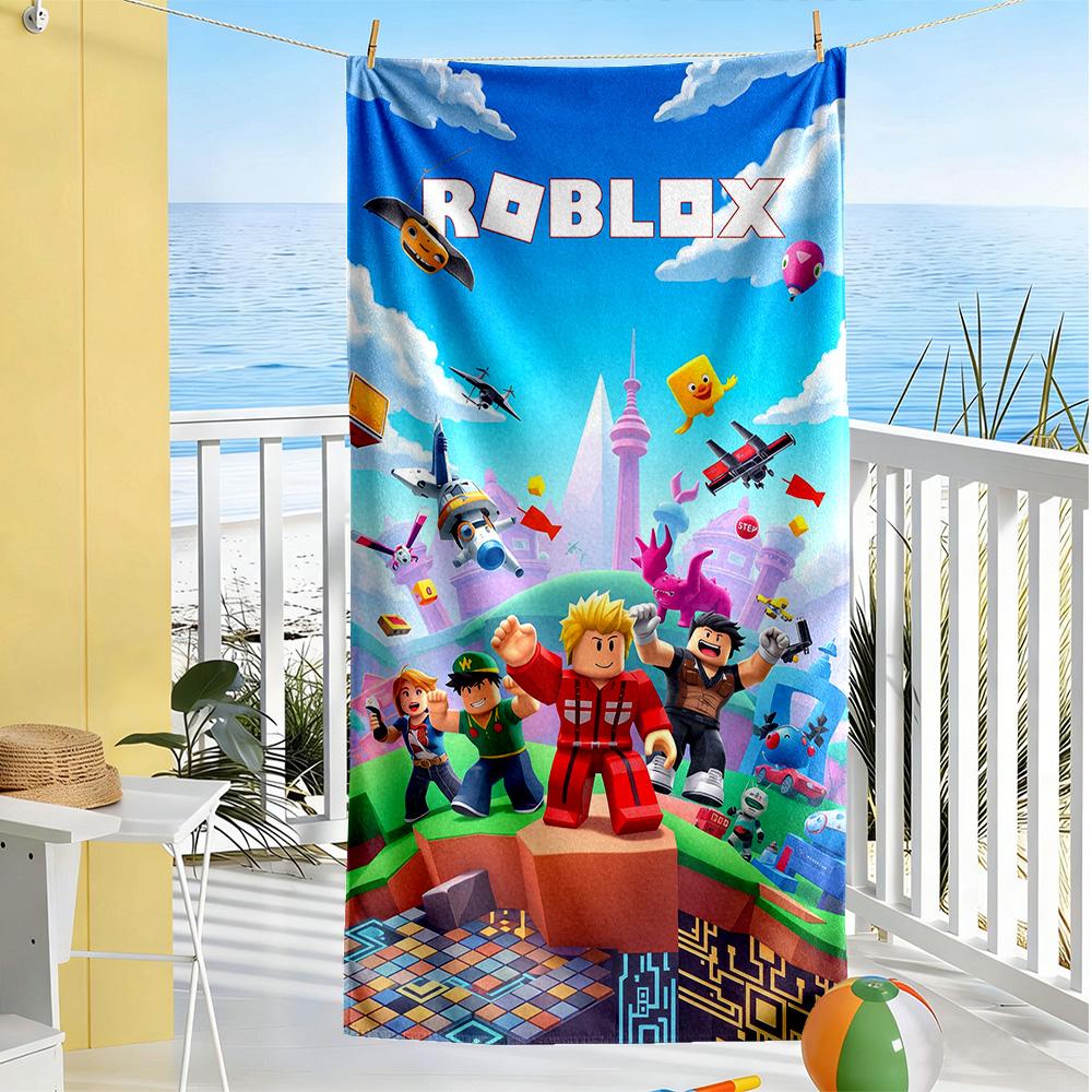 Roblox Beach Towel Quick-Dry Soft Microfiber Comfortable Lightweight