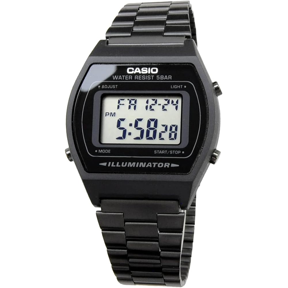 Casio Vintage Series B640WB-1A Digital Watch Unisex Black Overseas Model