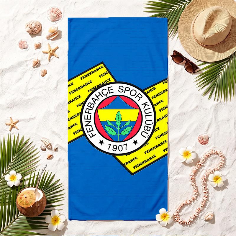 Fenerbahce SK Měkký plážový ručník Stylový ručník na pláž a k bazénu pro letní dovolenou u moře Cestování