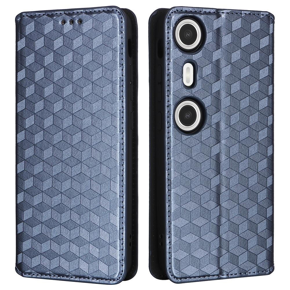 For XREAL Beam Pro Wallet Case Rhombus Imprinted Leather Phone Cover