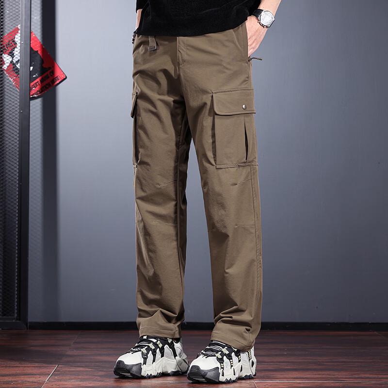 Men's Outdoor Straight-Leg Softshell Cargo Pants