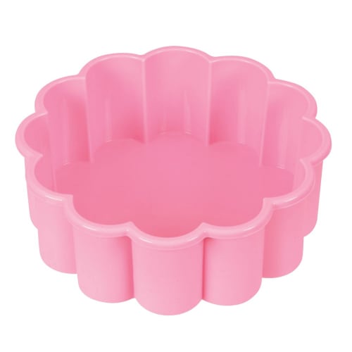 Pearl Metal Single-Serve Sweets Silicone 1/6 Heart Cake Mold, 13cm, D-1957