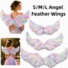 Colorful Fairy Costume Cosplay Wings Rainbow Party Decoration Props  Kids Women Girls