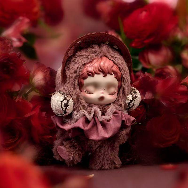 Pop Mart Winter SKULLPANDA Light Weave Garden Serie Silikon Gesicht Plüsch Anhänger Blind Box