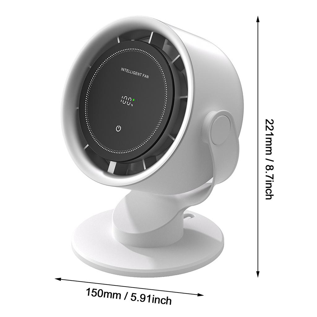 Desk Mini Fans with Turbine Blade Strong Wind Powerful USB Rechargeable Adjustable Angle 100 Gears Cooling Fan Outdoor Travel