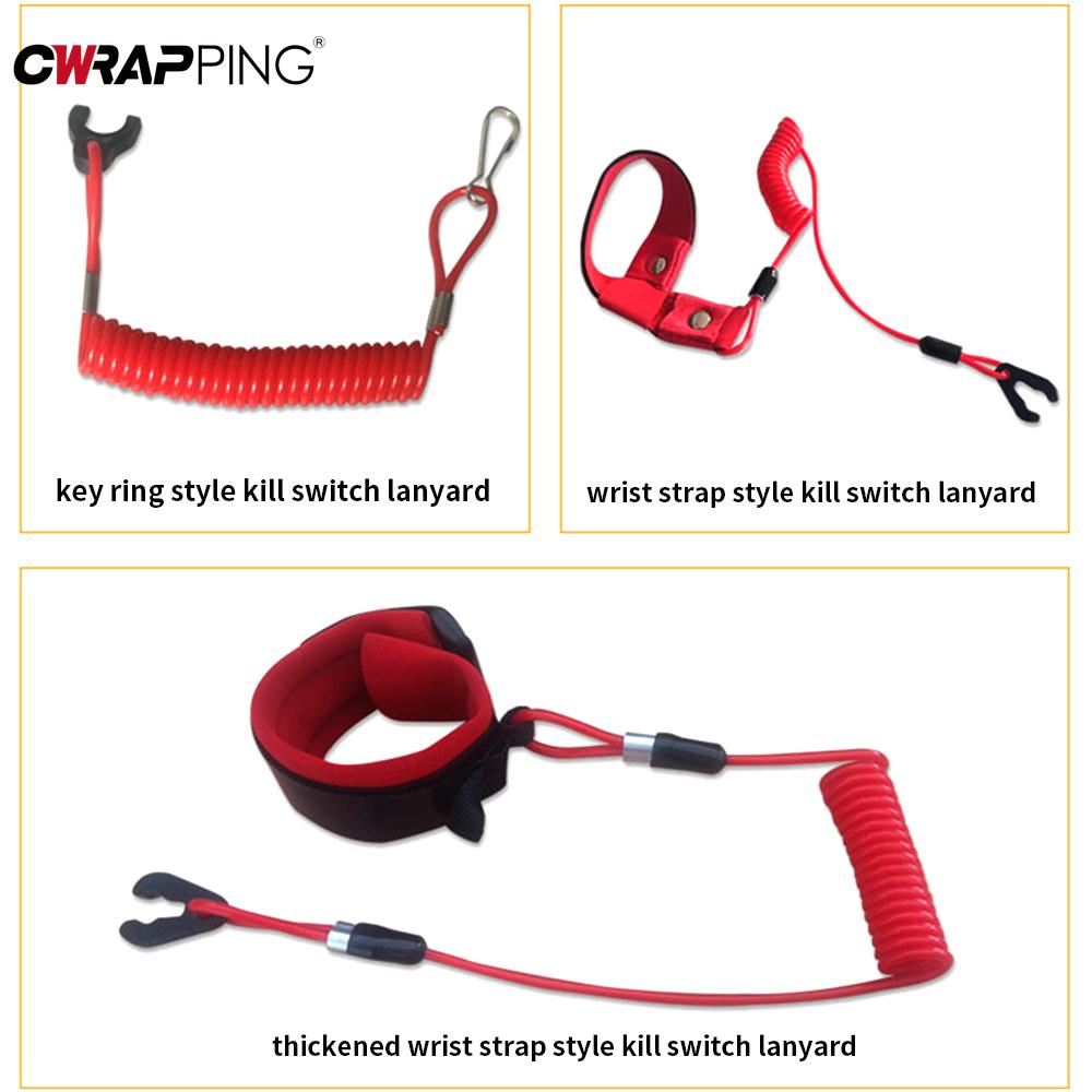 Motorboat Engine Emergency Stop Band Cord Rope Key Floating Safety Wrist Lanyard Jet Ski Wave Runner for Motorcycle Accessories