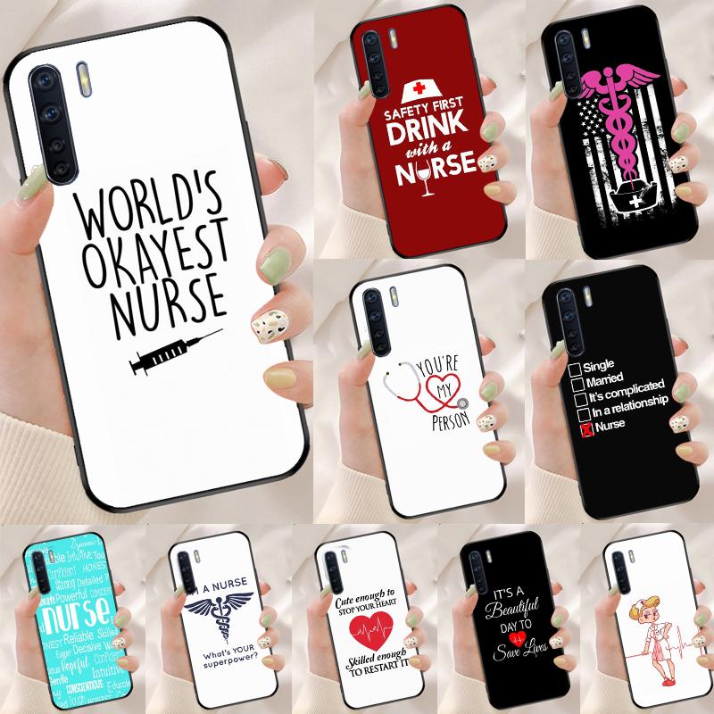 I'm A Nurse Quotes Case For Oppo A78 A98 A79 A18 A38 A58 A40 A60 A80 A16 A76 A96 A15 A74 A94 A54 A17 A77 Cover