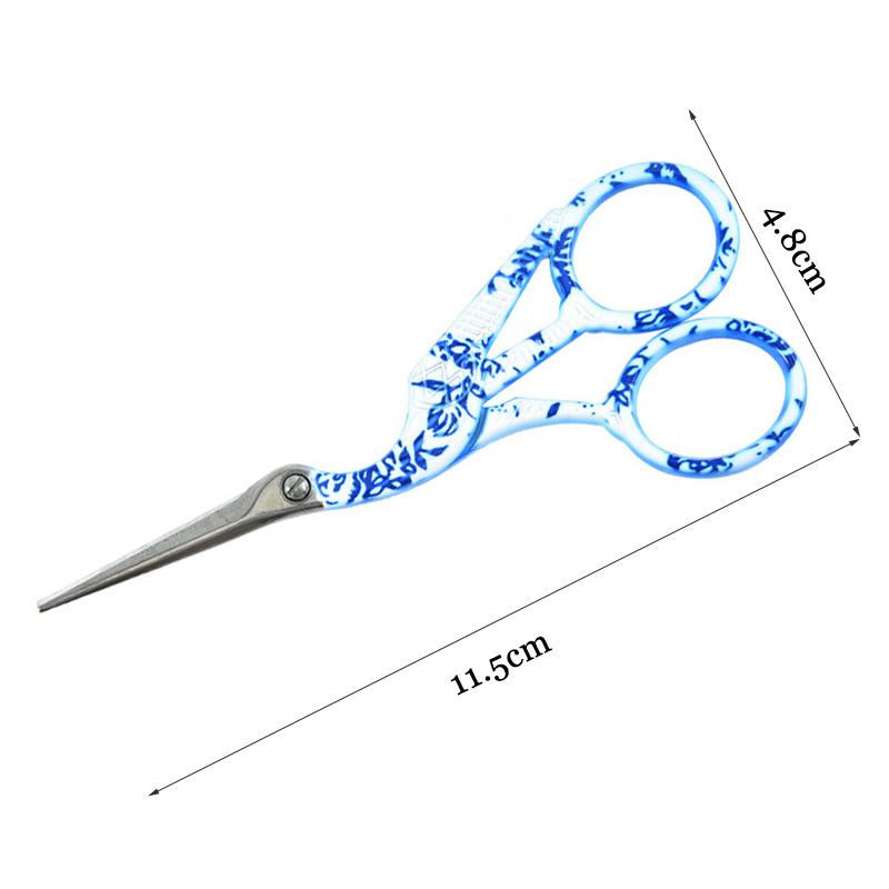 Peacock Stork Vintage Sewing Needlework Color Scissors Tailor Embroidery Scissor Crafts DIY Tailoring Fabric Cloth