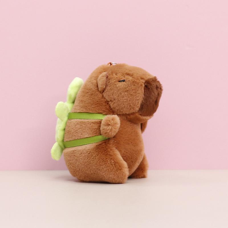 Capybara Plush Toy - Cute Rodent Doll Gift with Mini Pendant