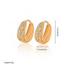 Gold Multi-Style Zircon Hoop Earrings for Women