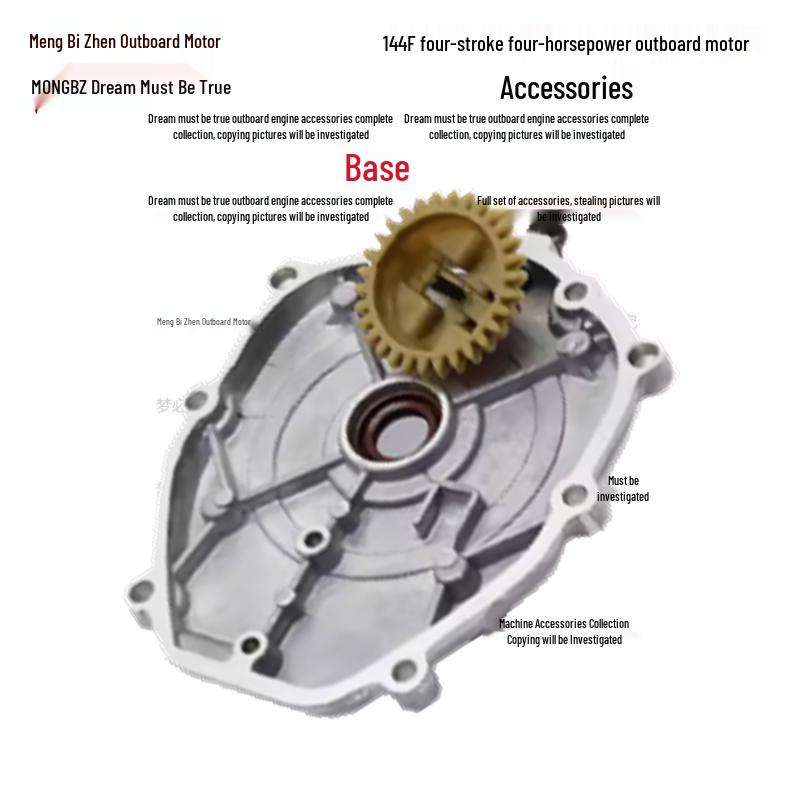 Four-Stroke 4HP Outboard Motor Parts: Propeller, Carburetor, Starter, Throttle Cable, Gearbox, Clutch, Cylinder