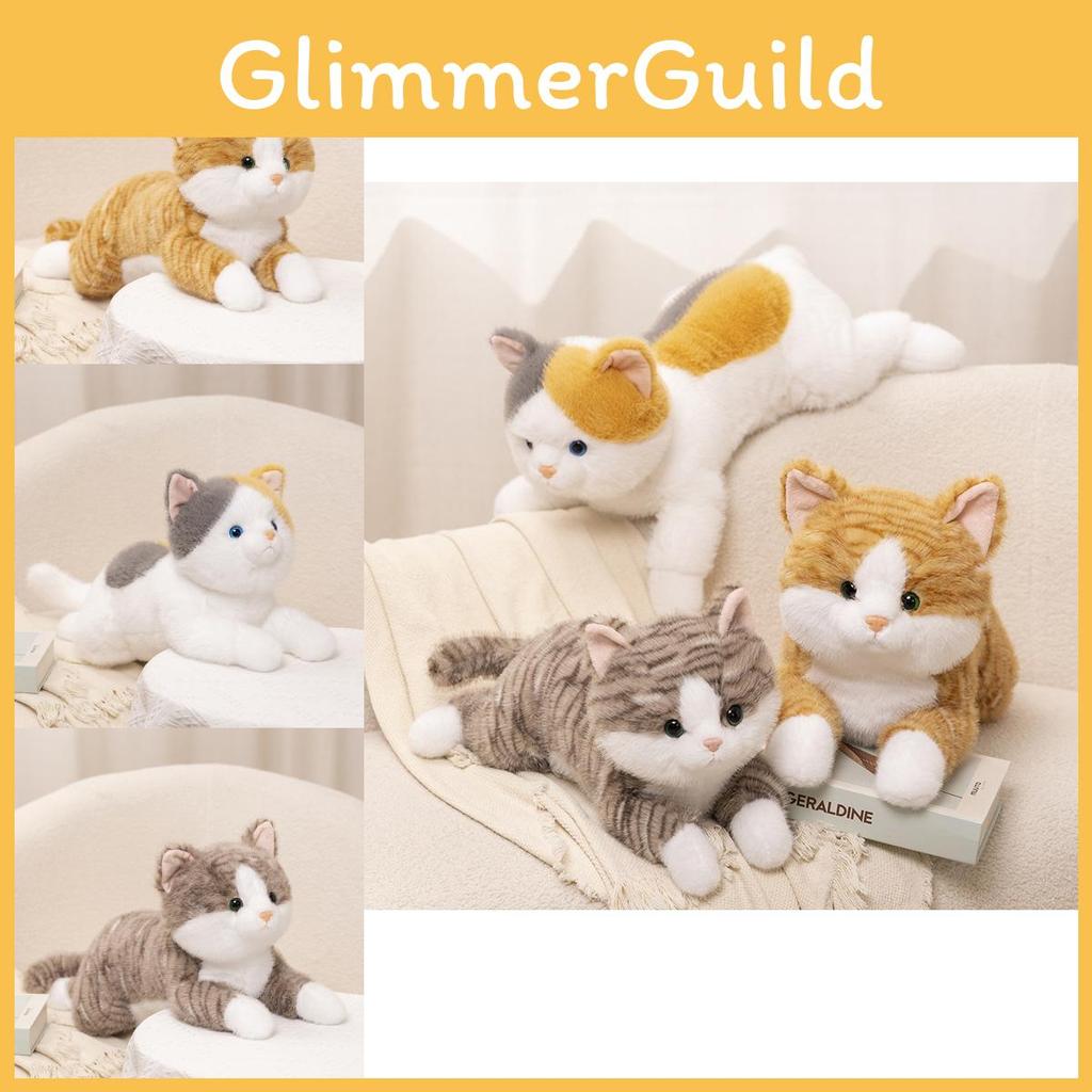 Charming Realistic Cat Plush Toy Cute Kitten Figure Ideal For Creative Giving Gift