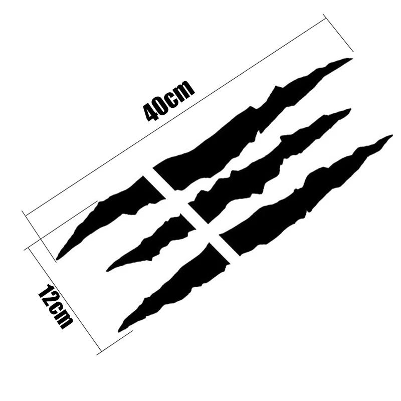2024 New Design Monster Claw Marks Headlight Vinyl Decals Car DIY Stickers Stripes Scratch Decoration Universal for All Cars